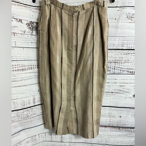 Vintage Eska Skirt Womens Size 40 vienna australia striped button up midi Woven - Picture 2 of 7
